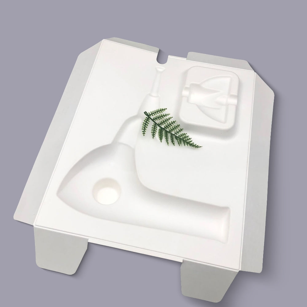 Popular White Pulp Paper Inner Tray Hair Dryer Bagasse Pulp Molded Tray - Otarapack