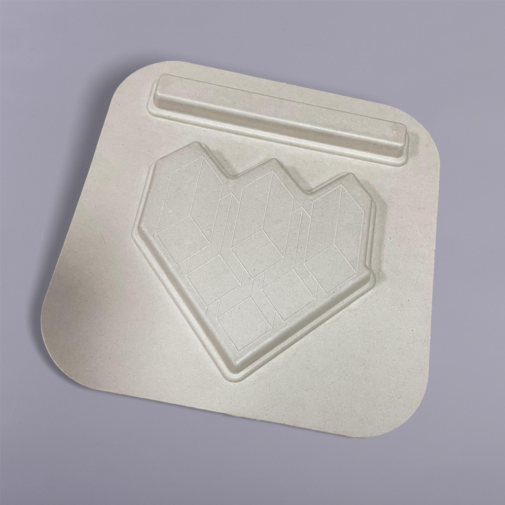 100% Biodegradable Wheat Colored Pulp Molded Tray For Makeup - Otarapack
