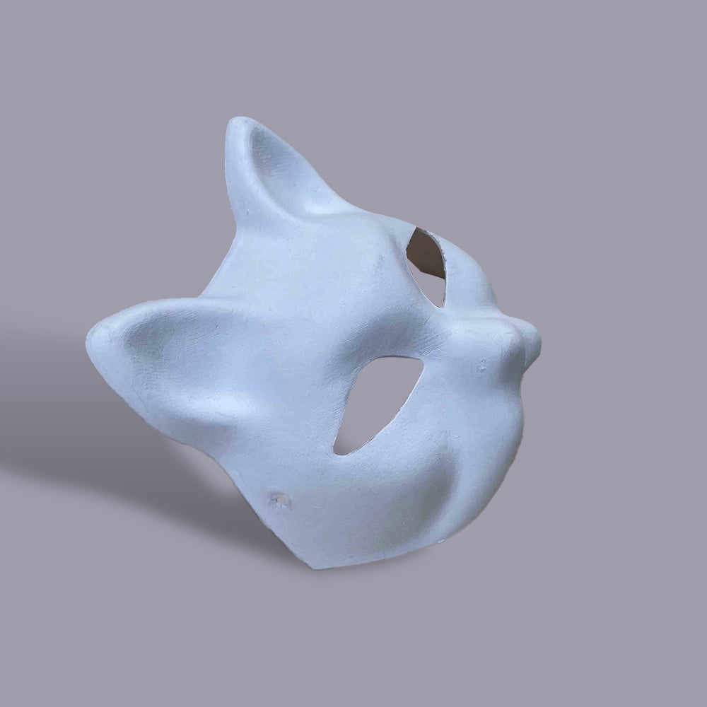 DIY Molded Pulp Mask Prom Cat Face Mask Blank Kids Hand-painted - Otarapack