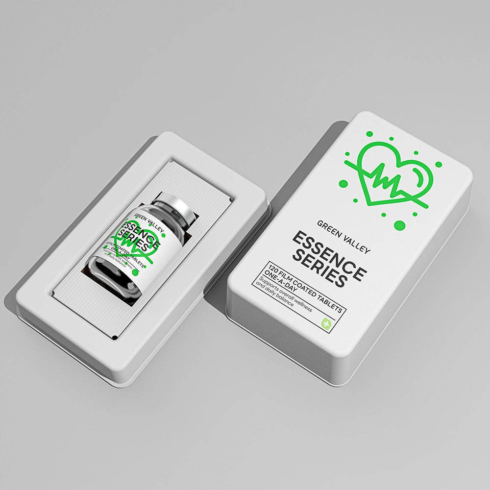 Luxury green heartbeat sustainable supplement packaging wholesale - Otarapack