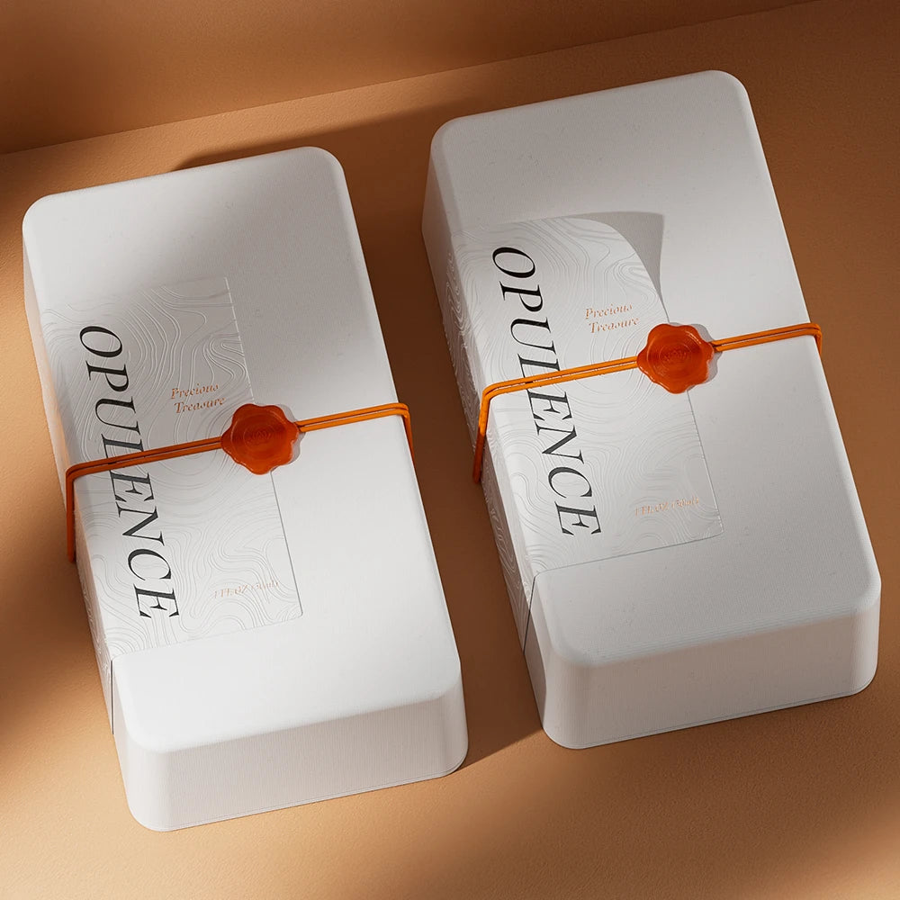 Amber Wax Seal Minimalism Style Perfume Box - Otarapack