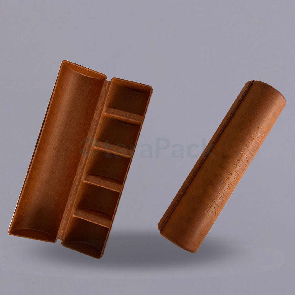 Oud Leather Effect Mould Pulp Paper Packaging - Otarapack