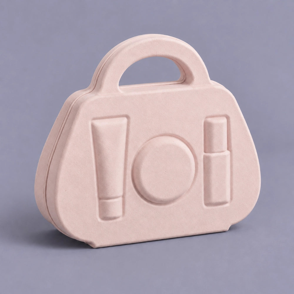White Pulp Cosmetic Carrier Sustainable Handle Packaging