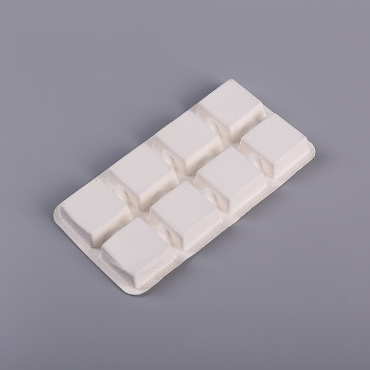 Chocolate Candy Molded Pulp Tray With 8 Divider - Otarapack
