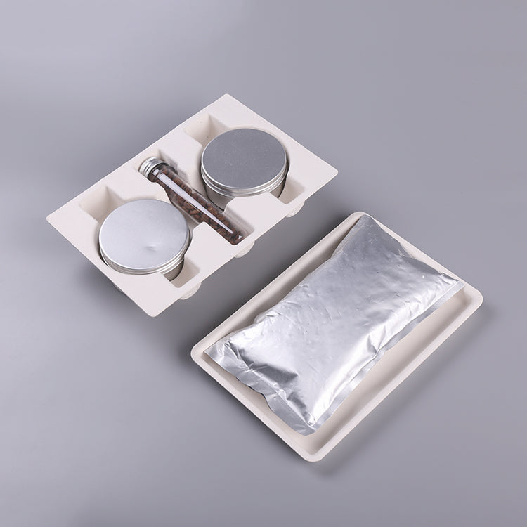 Mould Pulp Suitcase Cosmetic Skincare Packaging Box With Paper Handle - Otarapack