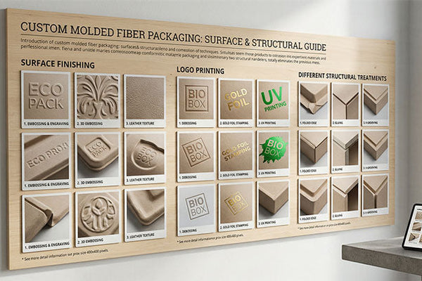 Custom Molded Pulp Packaging Guide: Surface Finishing and Logo Customization