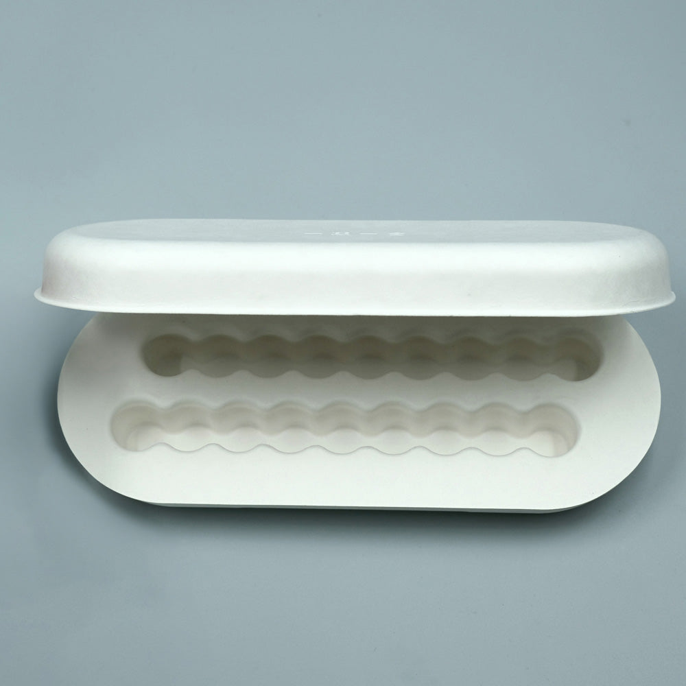 100% Biodegradable Sugarcane Molded Packaging For Skincare Oil Protective - Otarapack