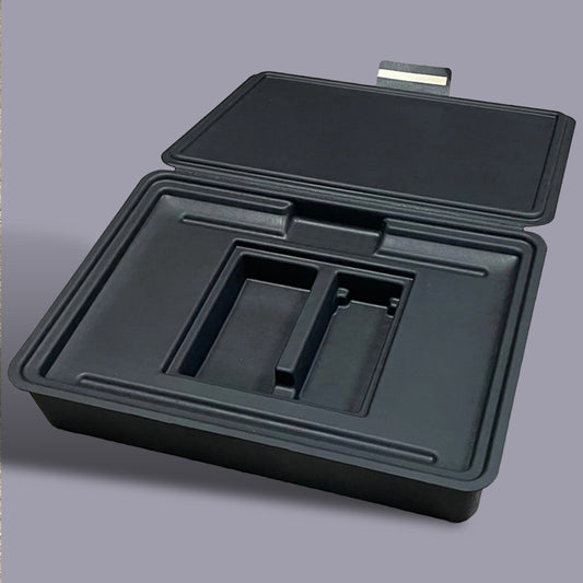 Black Sugarcane Clamshell Electronic Gift Eco Packaging - Otarapack