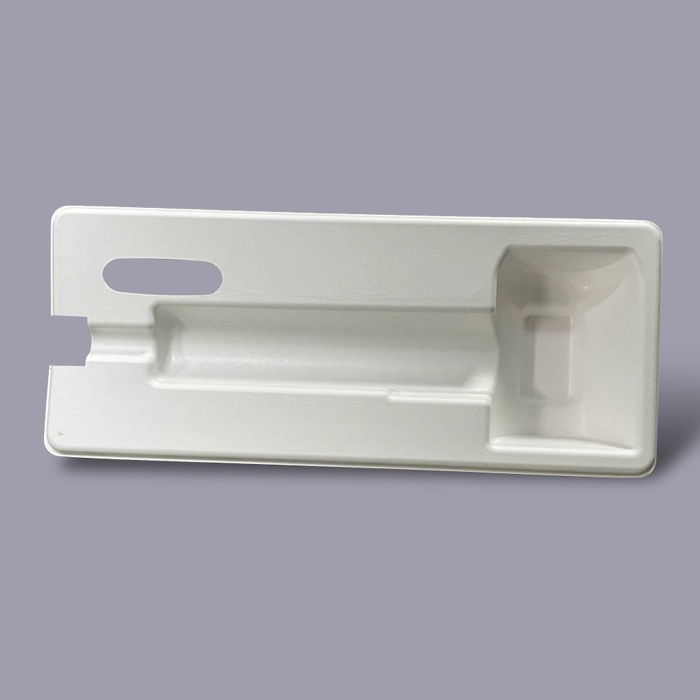 White Hair Dryer Bagasse Inner Tray Household Appliances Eco Paper Tray - Otarapack