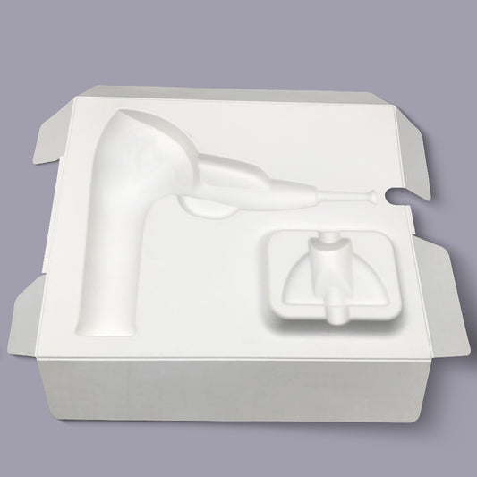 Popular White Pulp Paper Inner Tray Hair Dryer Bagasse Pulp Molded Tray - Otarapack