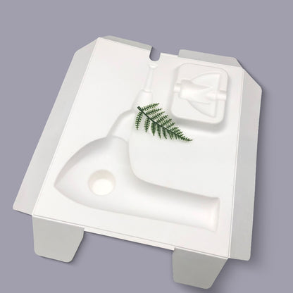 Popular White Pulp Paper Inner Tray Hair Dryer Bagasse Pulp Molded Tray - Otarapack