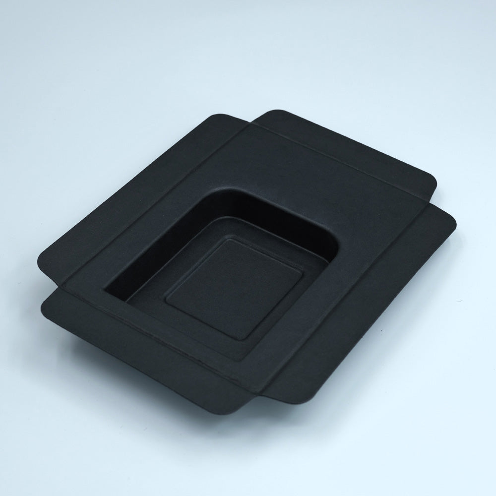Eco-Friendly True Wireless Earbuds Biodegradable Black Paper Molded Inner Tray - Otarapack