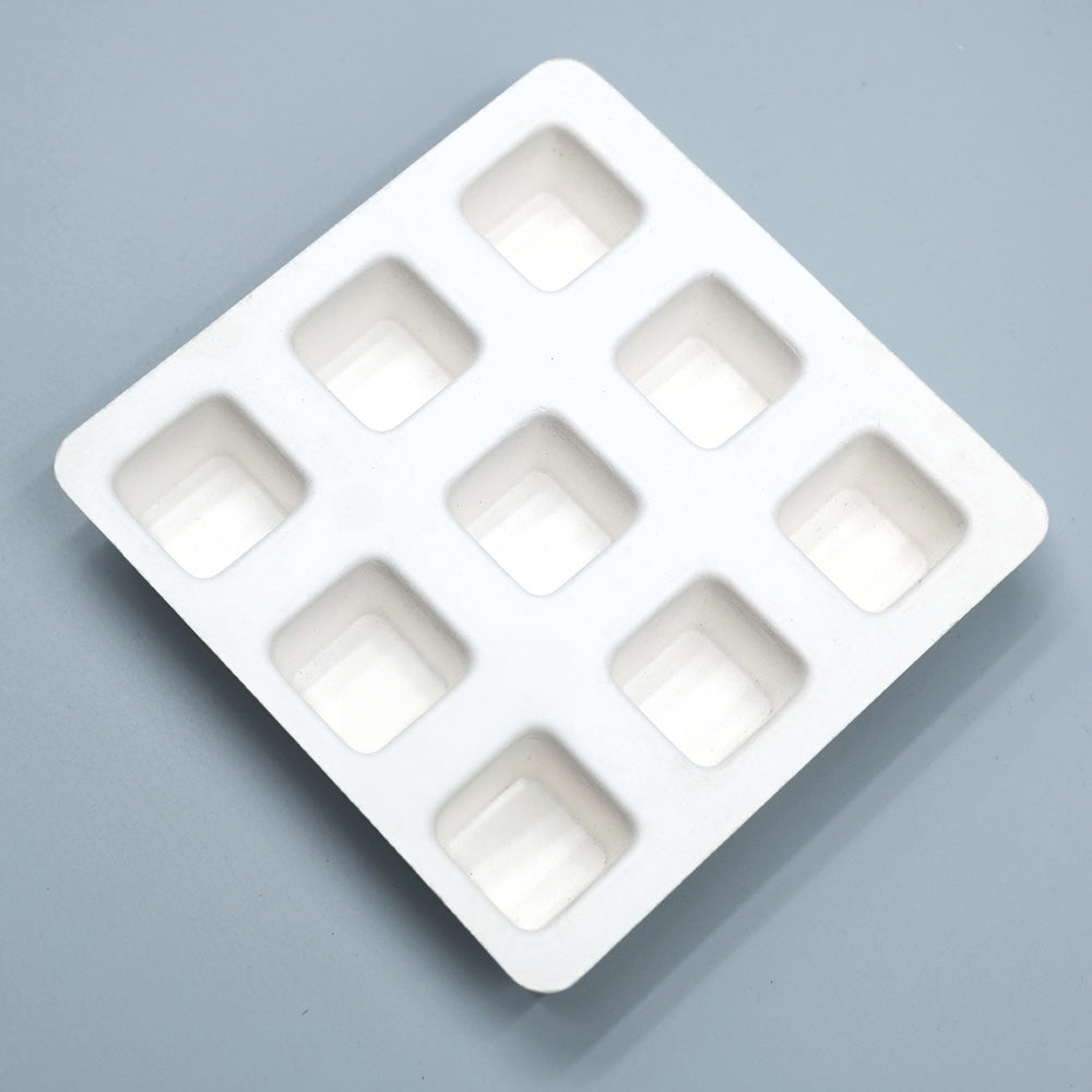 Compostable Chocolate Bagasse Molded Pulp Tray Insert - Otarapack