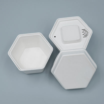 Biodegradable Sugarcane Molded Hexagonal Portable Tea Gift Set Packaging - Otarapack