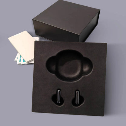 Black Pulp Molded Headphone Packaging - Otarapack