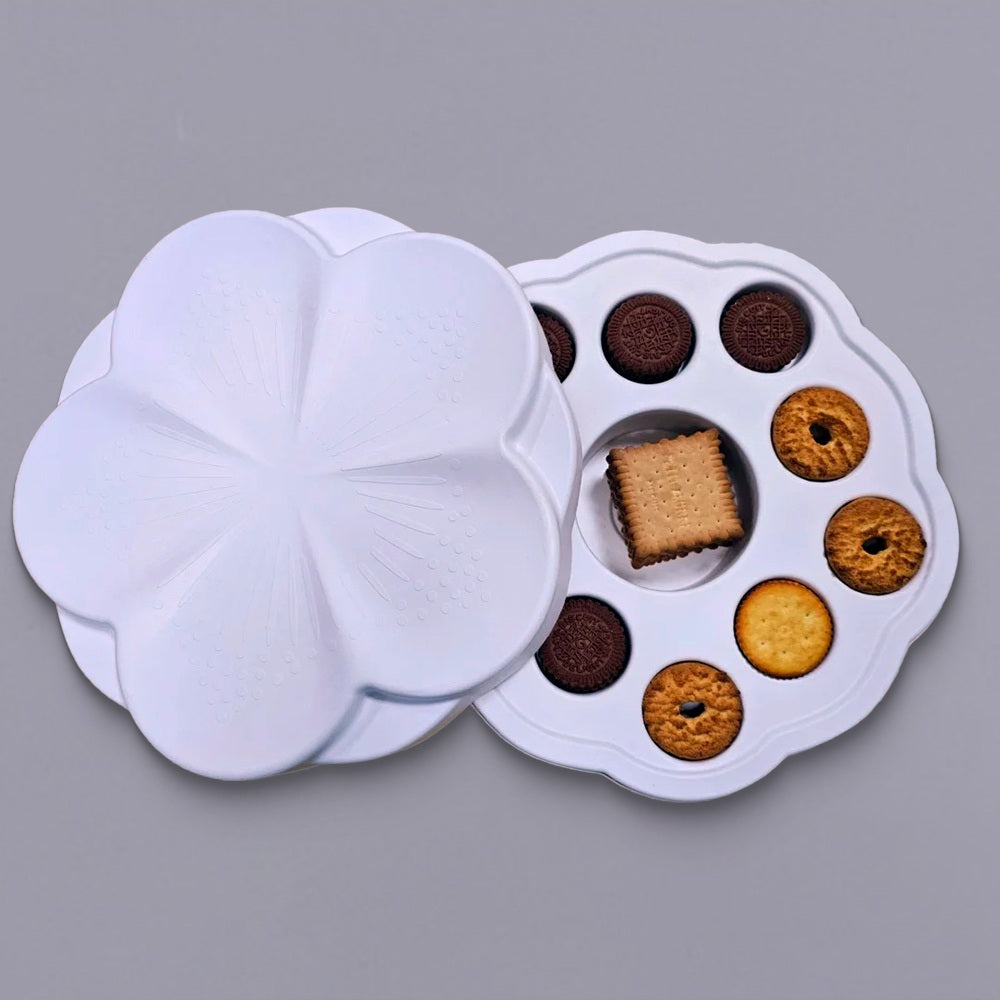 Molded Pulp Biscuit Storage Blossom-shaped Box - Otarapack