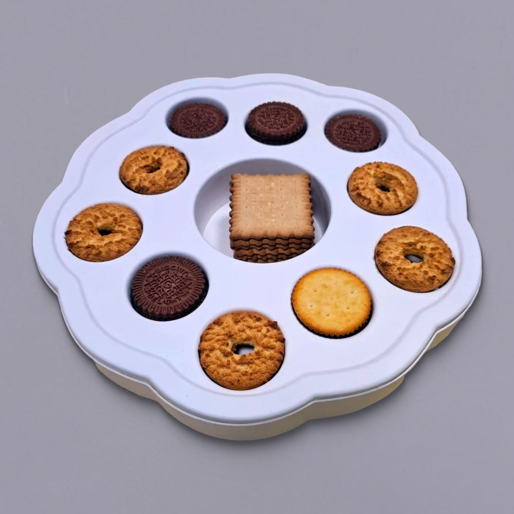 Molded Pulp Biscuit Storage Blossom-shaped Box - Otarapack