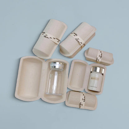 Leather Texture Pulp Biodegradable Cosmetics Packaging - Otarapack