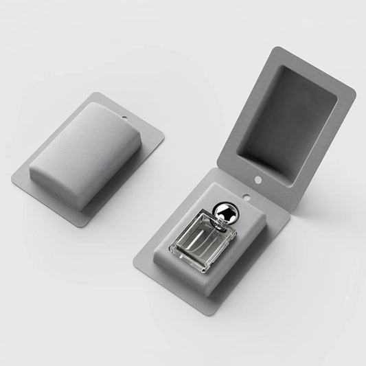 Grey Pulp Clamshell Biodegradable Perfume Packaging - Otarapack