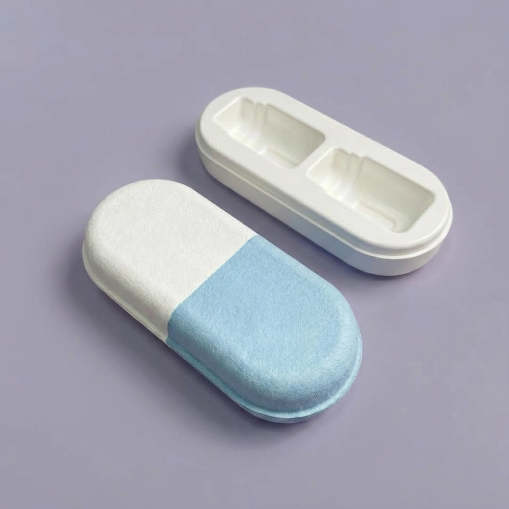 Natural Fish Oil Softgel Capsule-Shaped Molded Pulp Packaging - Otarapack