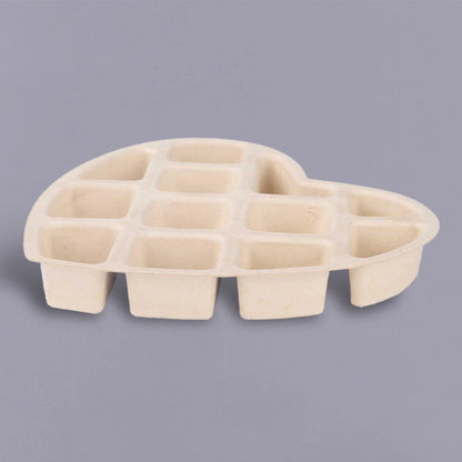 Compostable Heart-Shaped Chocolate Molded Pulp Tray - Otarapack