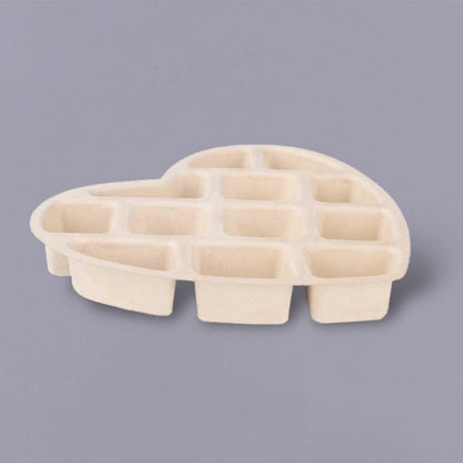 Compostable Heart-Shaped Chocolate Molded Pulp Tray - Otarapack