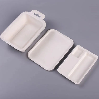 Custom Sugarcane Molded Pulp Beauty Skincare Box Packaging With Lid - Otarapack