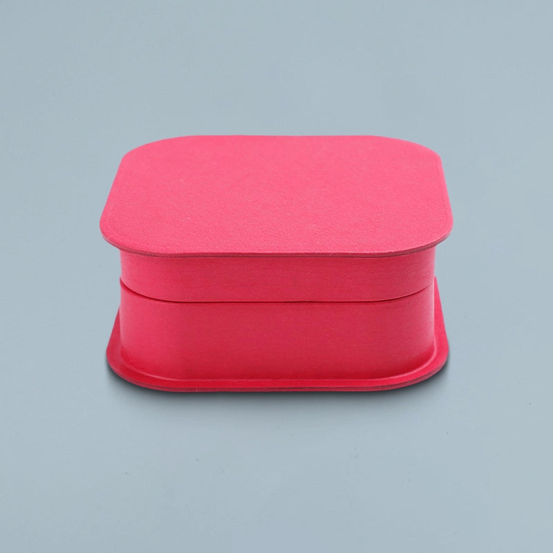 Faux Leather Texture Flip-Top Box - Otarapack