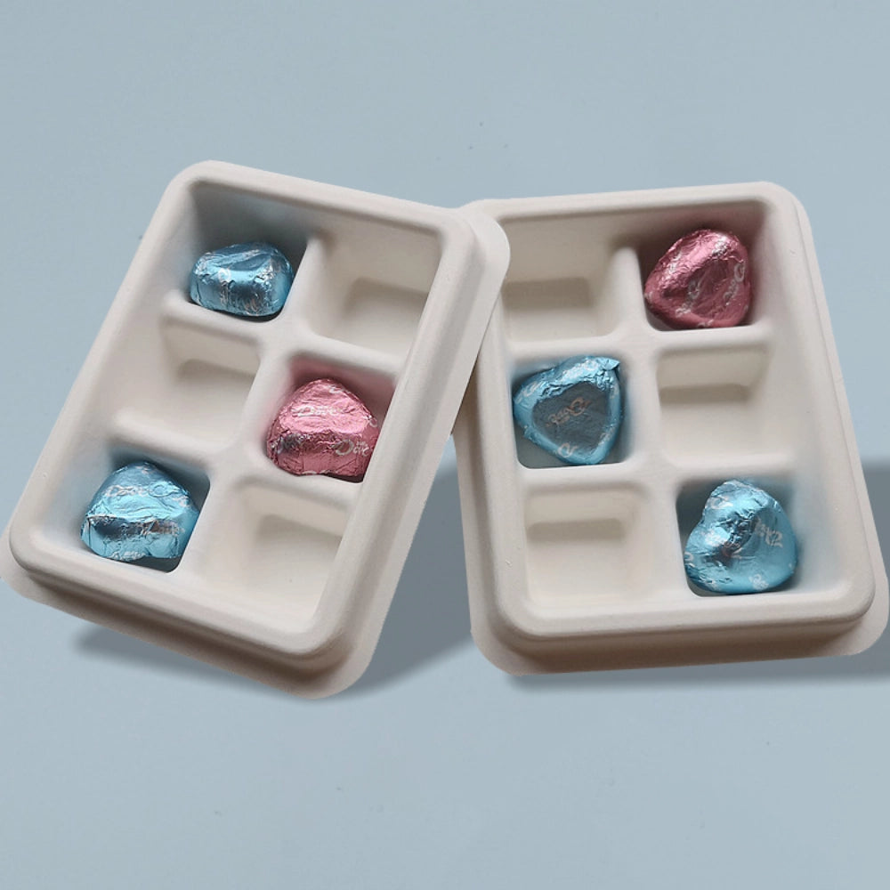 Custom Sugarcane Pulp Chocolate Insert Tray - Otarapack