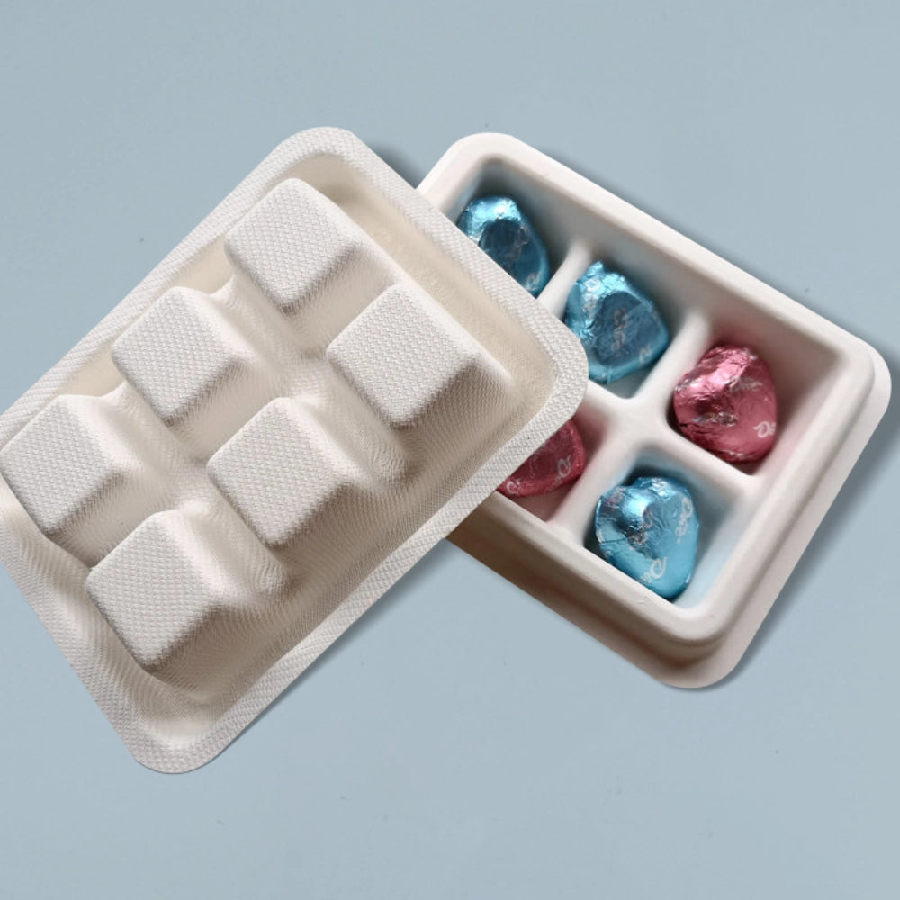 Custom Sugarcane Pulp Chocolate Insert Tray - Otarapack