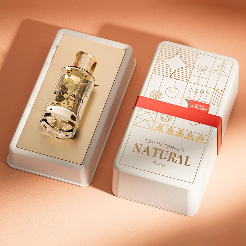 Sustainable Perfume Packaging with Gold Foil Line - Otarapack