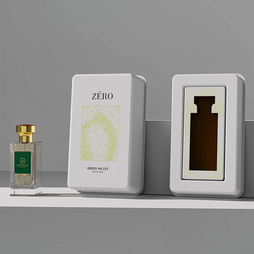 Green Geometric Stock Mold Perfume Box Manufacturers - Otarapack