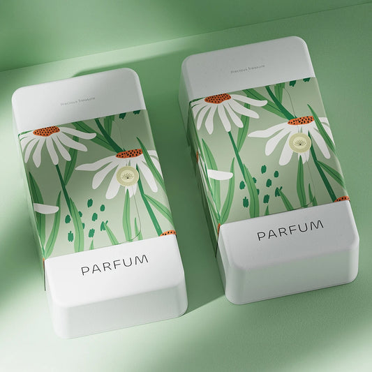 Botanical Illustration Design Sustainable Perfume Box - Otarapack