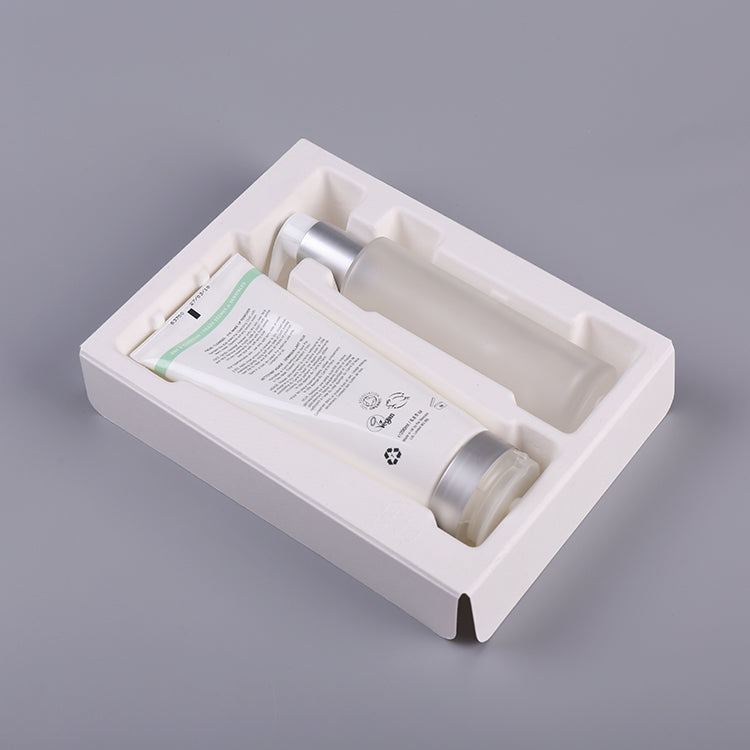Recycled Biodegradable Insert Skin Care 4 Bottle Paper Blister - Otarapack