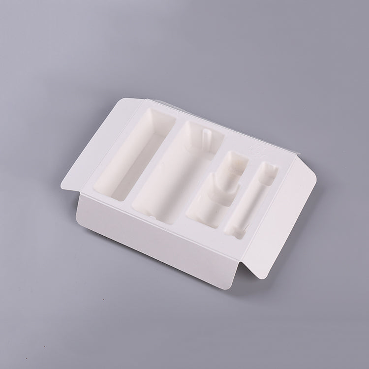 Recycled Biodegradable Insert Skin Care 4 Bottle Paper Blister - Otarapack
