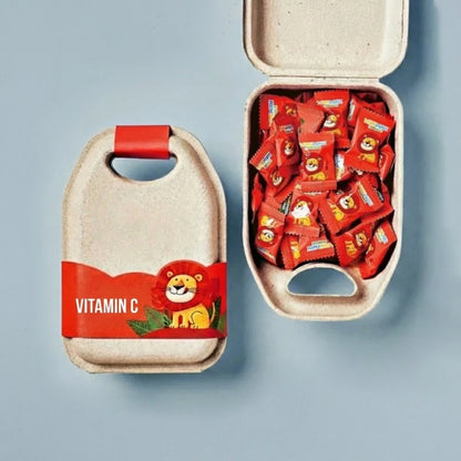 Molded Pulp Box for Children's Vitamin C Gummies - Otarapack