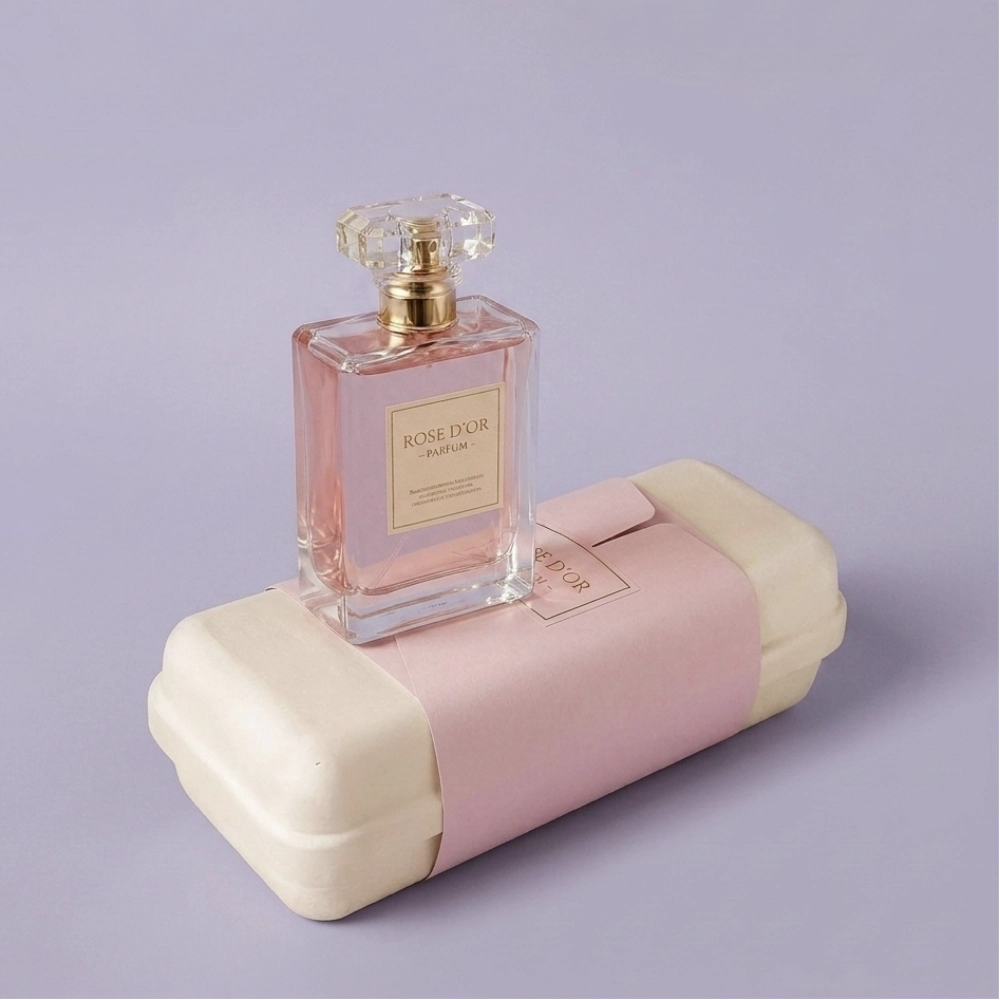 Tissue Lined Molded Pulp Perfume Packaging