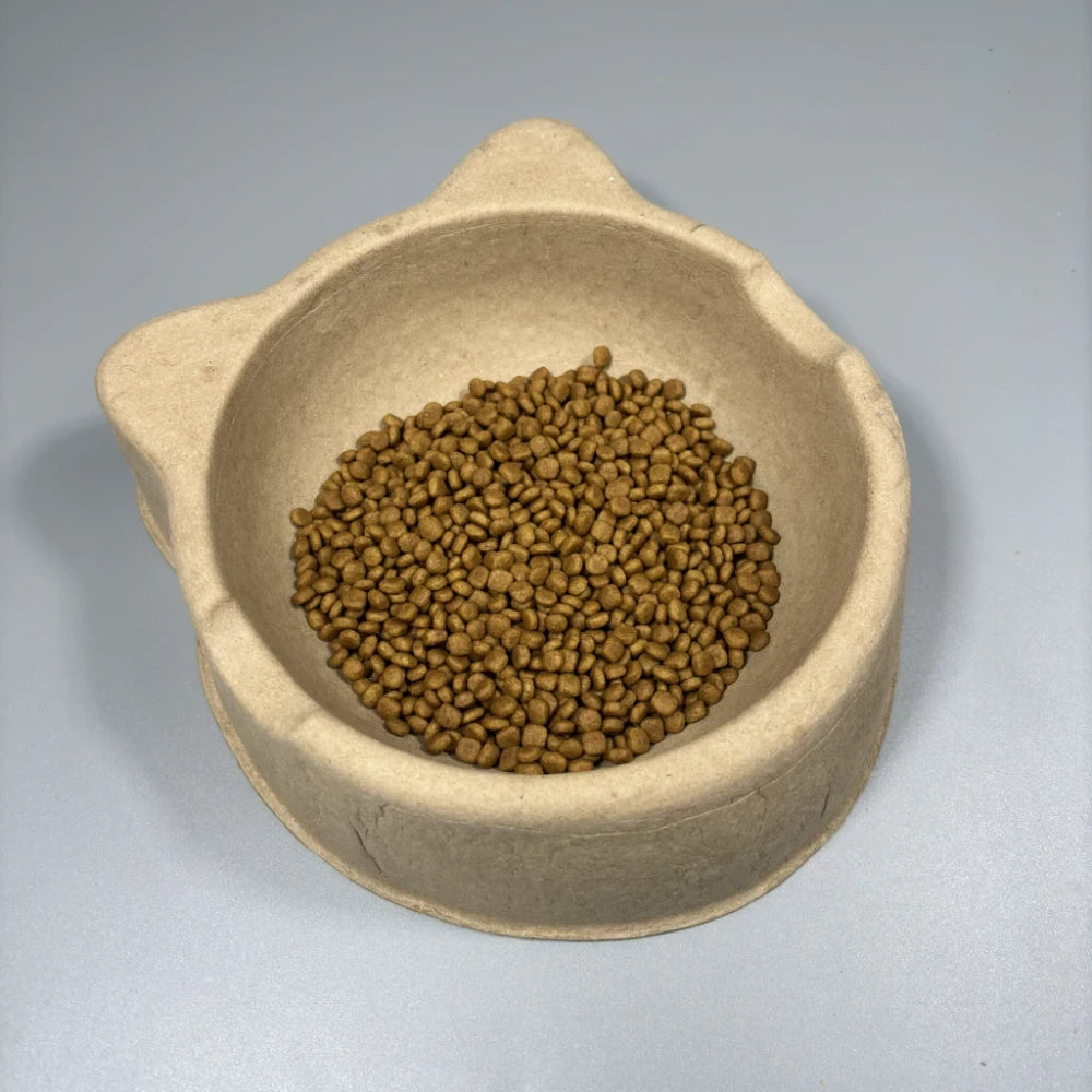 Cat Shaped Pulp Sustainable Pet Food Bowl - Otarapack