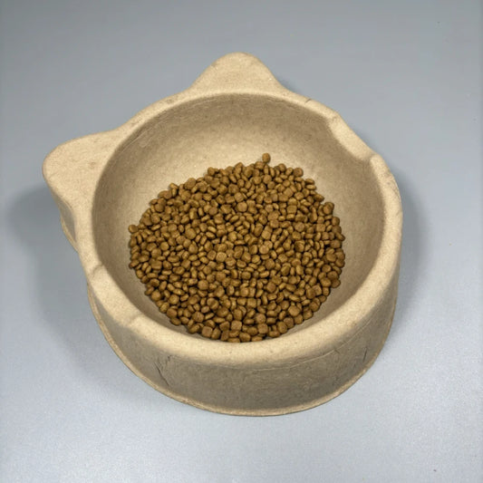 Cat Shaped Pulp Sustainable Pet Food Bowl - Otarapack