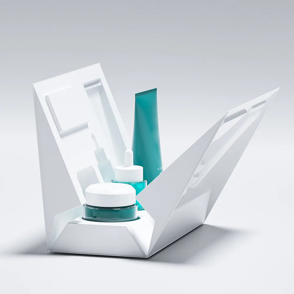Clamshell Cosmetic Molded Pulp Bagasse Packaging - Otarapack