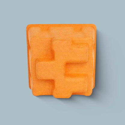 Orange Sugarcane Charger Paper Tray - Otarapack