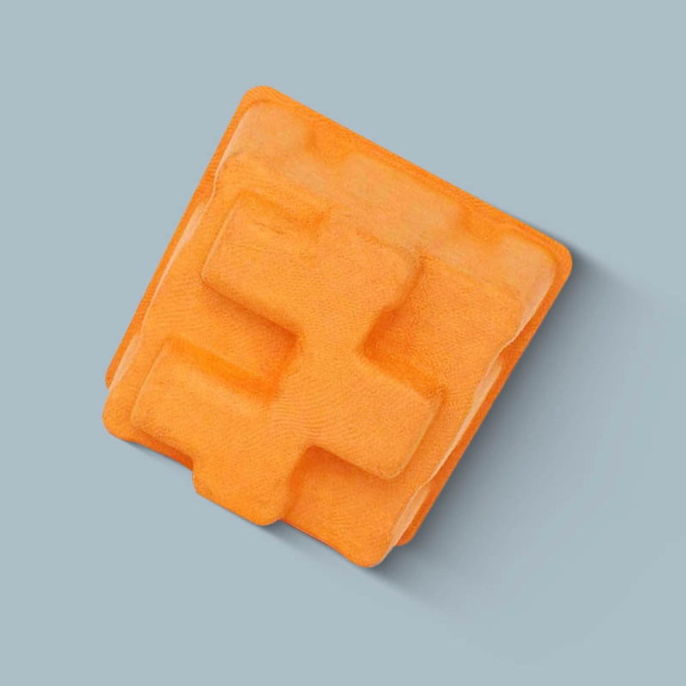 Orange Sugarcane Charger Paper Tray - Otarapack