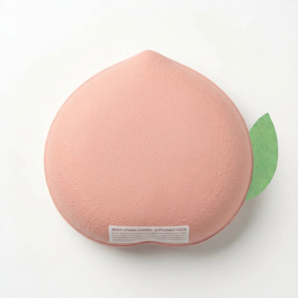 Peach-Shaped Biodegradable Vitamin Gummy Packaging - Otarapack