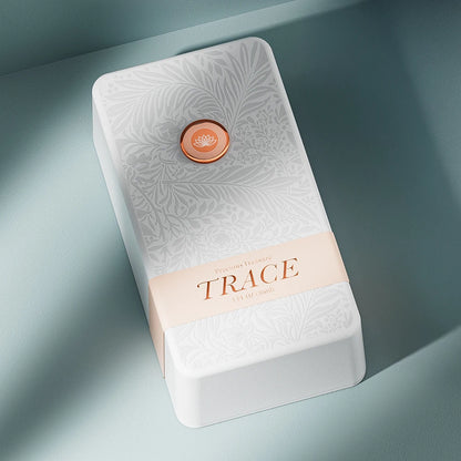Red Logo Label Embossed Pattern Perfume Box - Otarapack