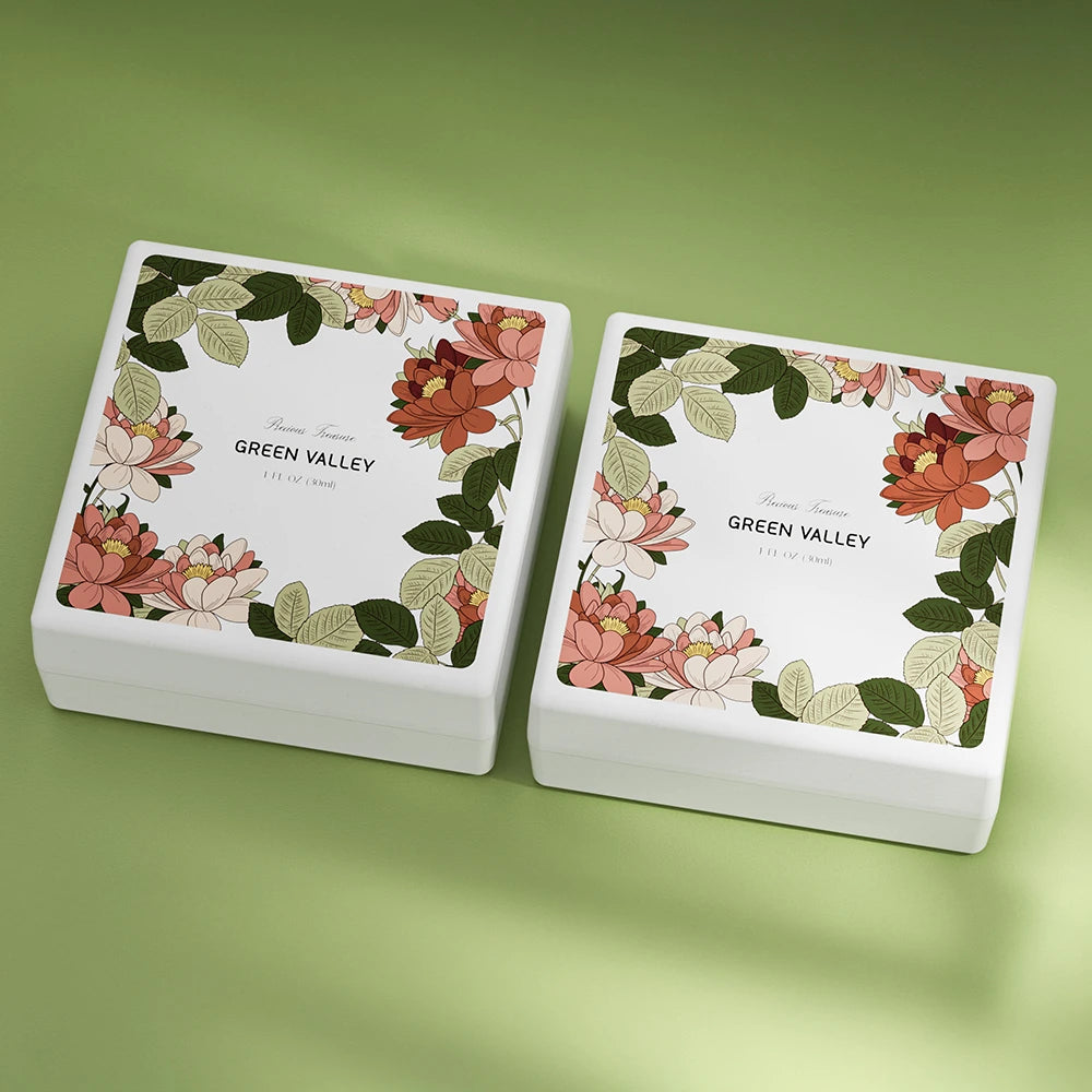 Botanical Border Print Pulp Perfume Gift Box - Otarapack