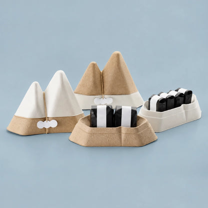 Luxury Snow Capped Mountain Molded Pulp Tea Bulk