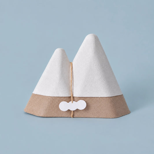 Luxury Snow Capped Mountain Molded Pulp Tea Bulk