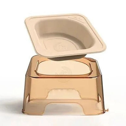 Square Sustainable Pet Food Cat Dog Bowl - Otarapack