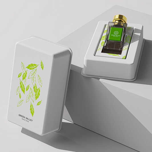 Wholesale Green Tea Leaf Stock Mold Perfume Box - Otarapack