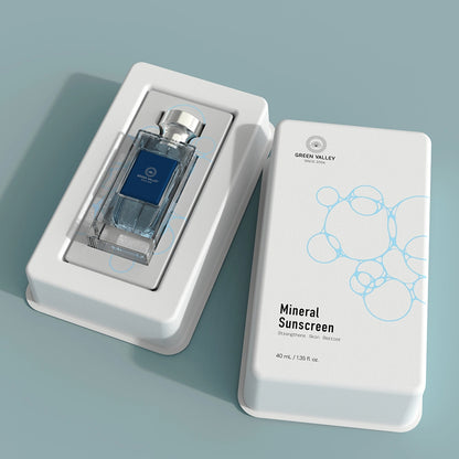 Blue Bubble Print Biodegradable Perfume Box Wholesale - Otarapack